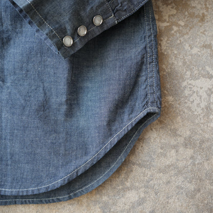 WORKERS_Cats Family Western Shirt_Chambray