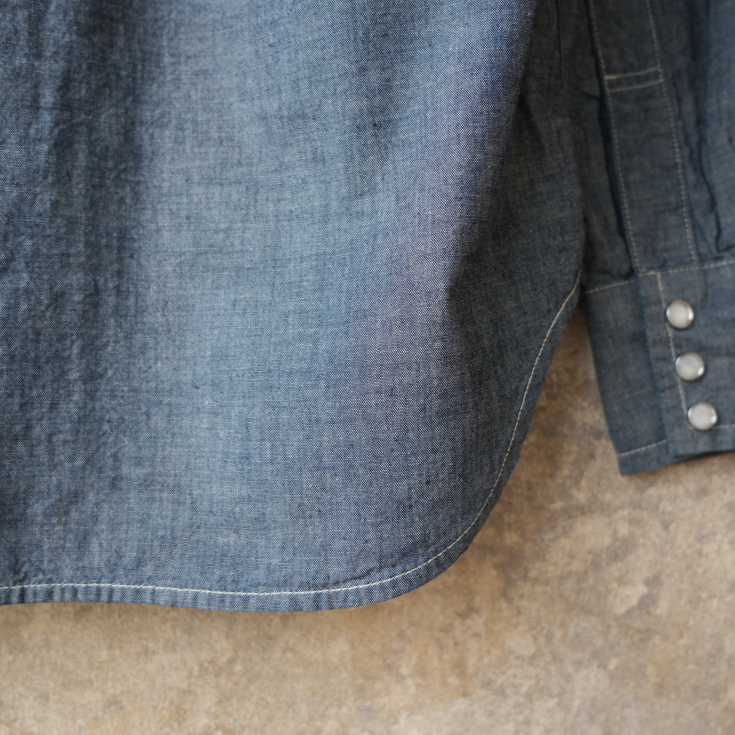 WORKERS_Cats Family Western Shirt_Chambray