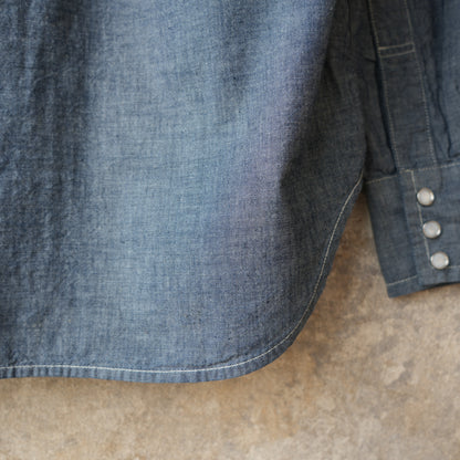 WORKERS_Cats Family Western Shirt_Chambray