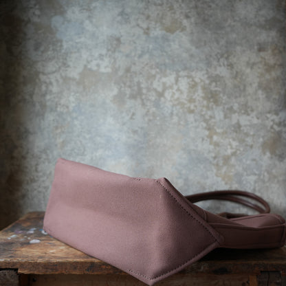 WORKERS_Leather Handle Tote_Medium Bag_Brown Canvas_Long Handle