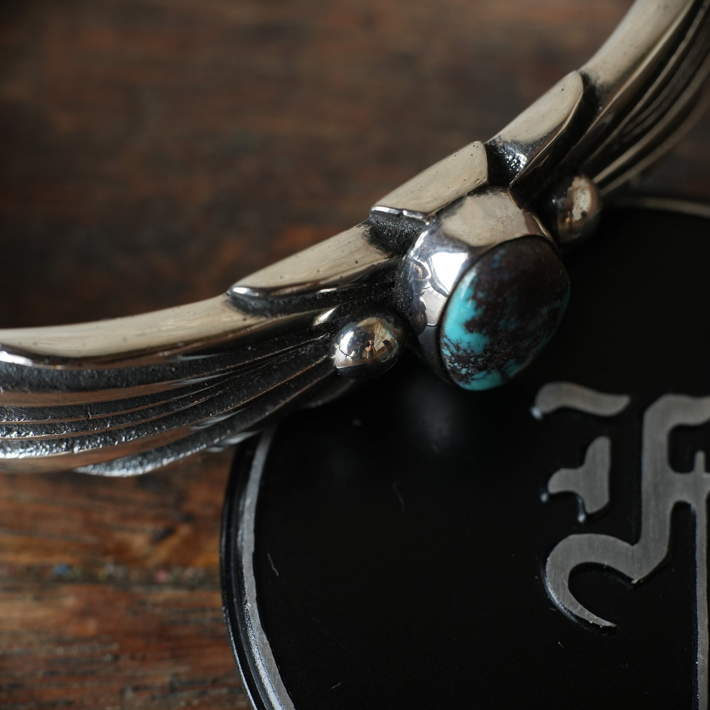 Aaron Anderson_Bangle_Sterling Silver ＆ BISBEE Turquoise