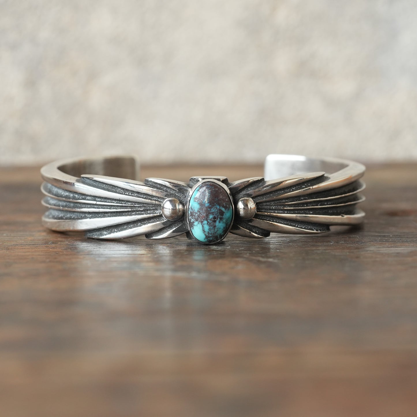 Aaron Anderson_Bangle_Sterling Silver ＆ BISBEE Turquoise