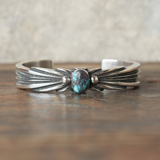 Aaron Anderson_Bangle_Sterling Silver ＆ BISBEE Turquoise