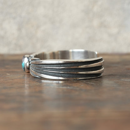 Aaron Anderson_Bangle_Sterling Silver ＆ BISBEE Turquoise