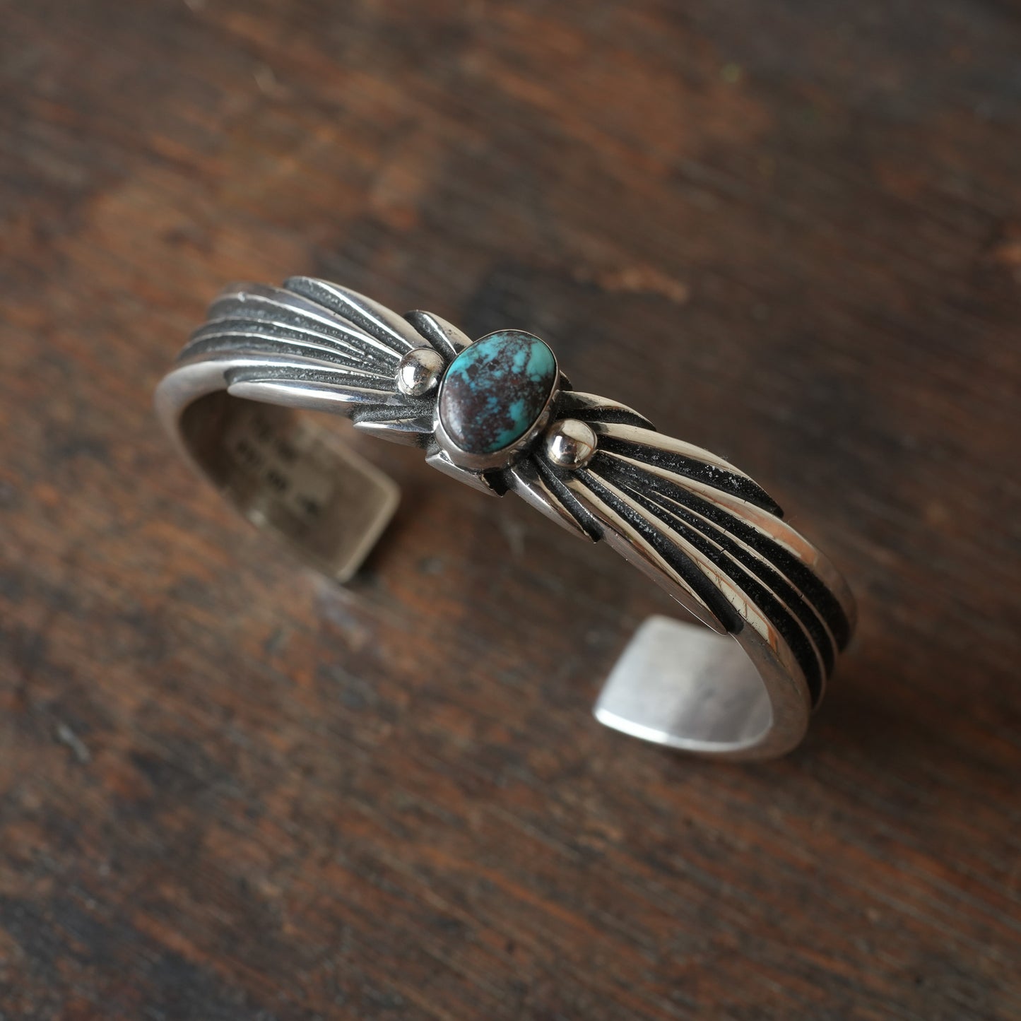 Aaron Anderson_Bangle_Sterling Silver ＆ BISBEE Turquoise