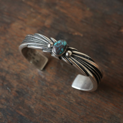 Aaron Anderson_Bangle_Sterling Silver ＆ BISBEE Turquoise