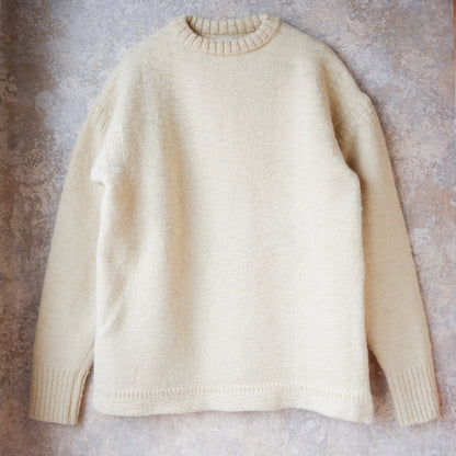 PREQUEL_K1001 Fisherman's Sweater (White) フィッシャーマンズ セーター (ホワイト)