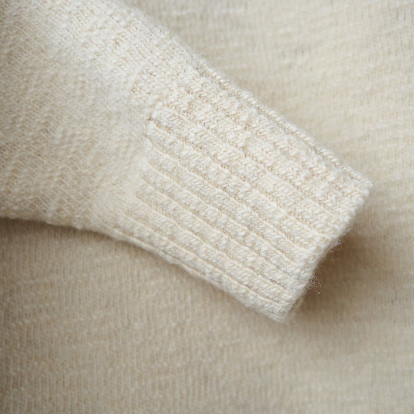 PREQUEL_K1001 Fisherman's Sweater (White) フィッシャーマンズ セーター (ホワイト)