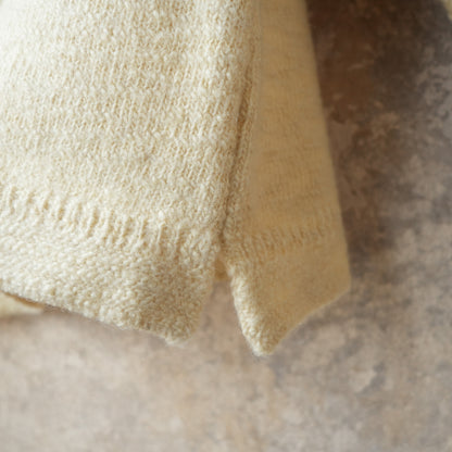 PREQUEL_K1001 Fisherman's Sweater (White) フィッシャーマンズ セーター (ホワイト)