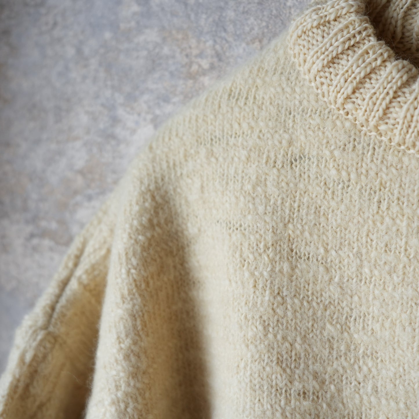 PREQUEL_K1001 Fisherman's Sweater (White) フィッシャーマンズ セーター (ホワイト)