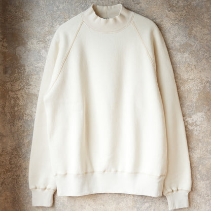 LOOP &amp; WEFT LCS 1005 Super Fluffy Knit Raglan Middle Neck - Vintage Ivory