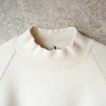 LOOP &amp; WEFT LCS 1005 Super Fluffy Knit Raglan Middle Neck - Vintage Ivory