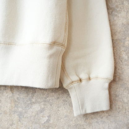 LOOP &amp; WEFT LCS 1005 Super Fluffy Knit Raglan Middle Neck - Vintage Ivory