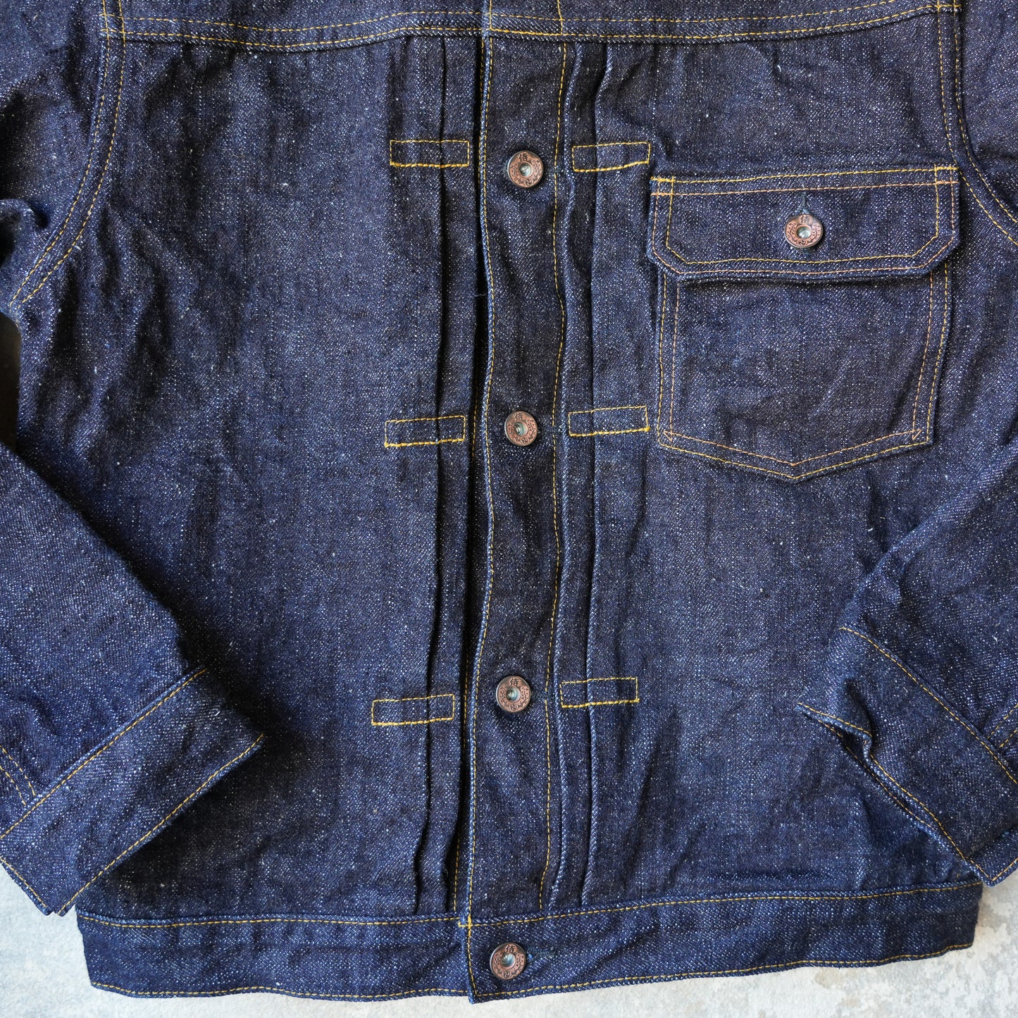 SAMURAIJEANS_S556VX_Zero+ Type 1 Denim Jacket with T-BACK spec