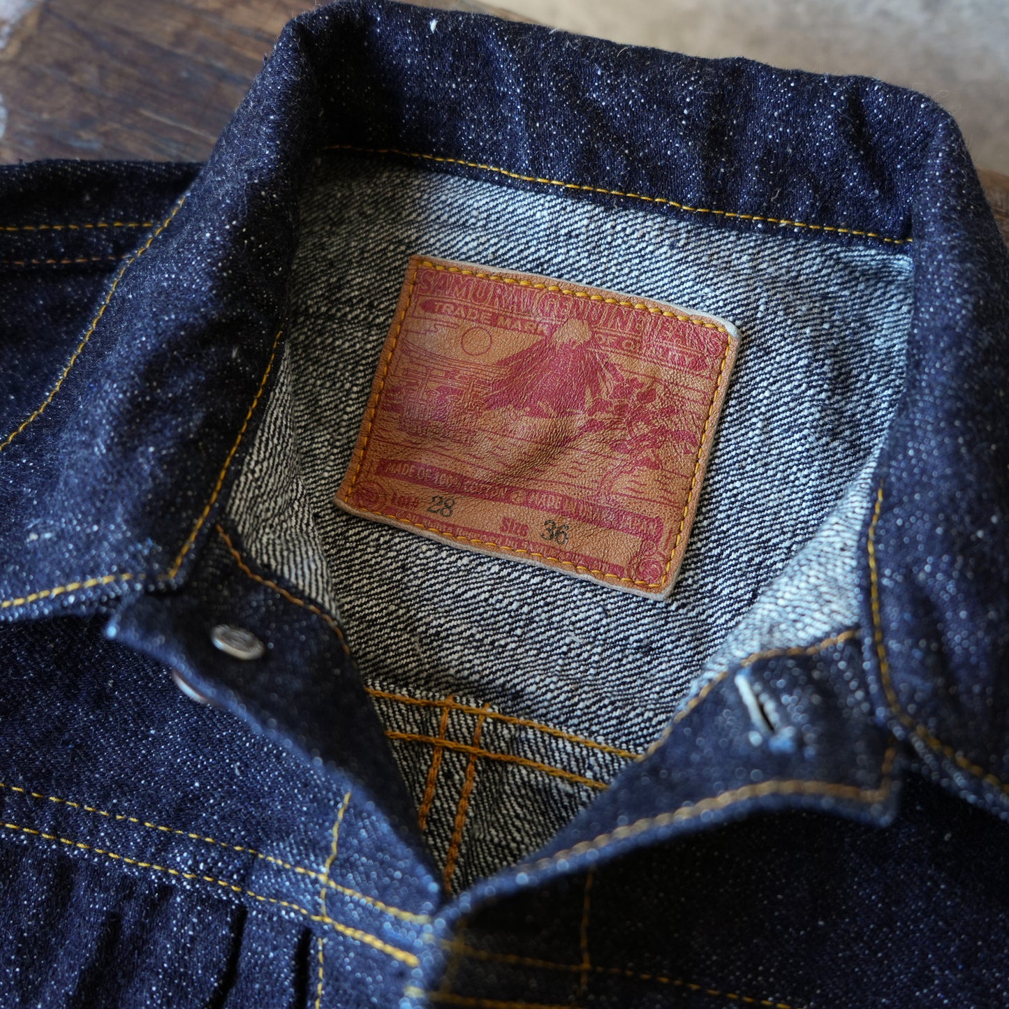 SAMURAIJEANS_S556VX_Zero+ Type 1 Denim Jacket with T-BACK spec