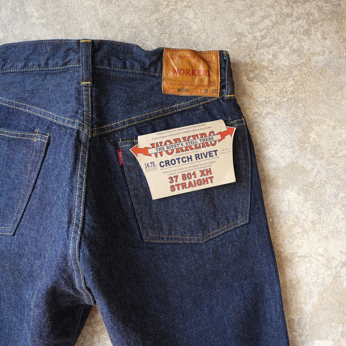 WORKERS_37 801XH_Crotch Rivet_White Selvedge – JeansShopSpiral