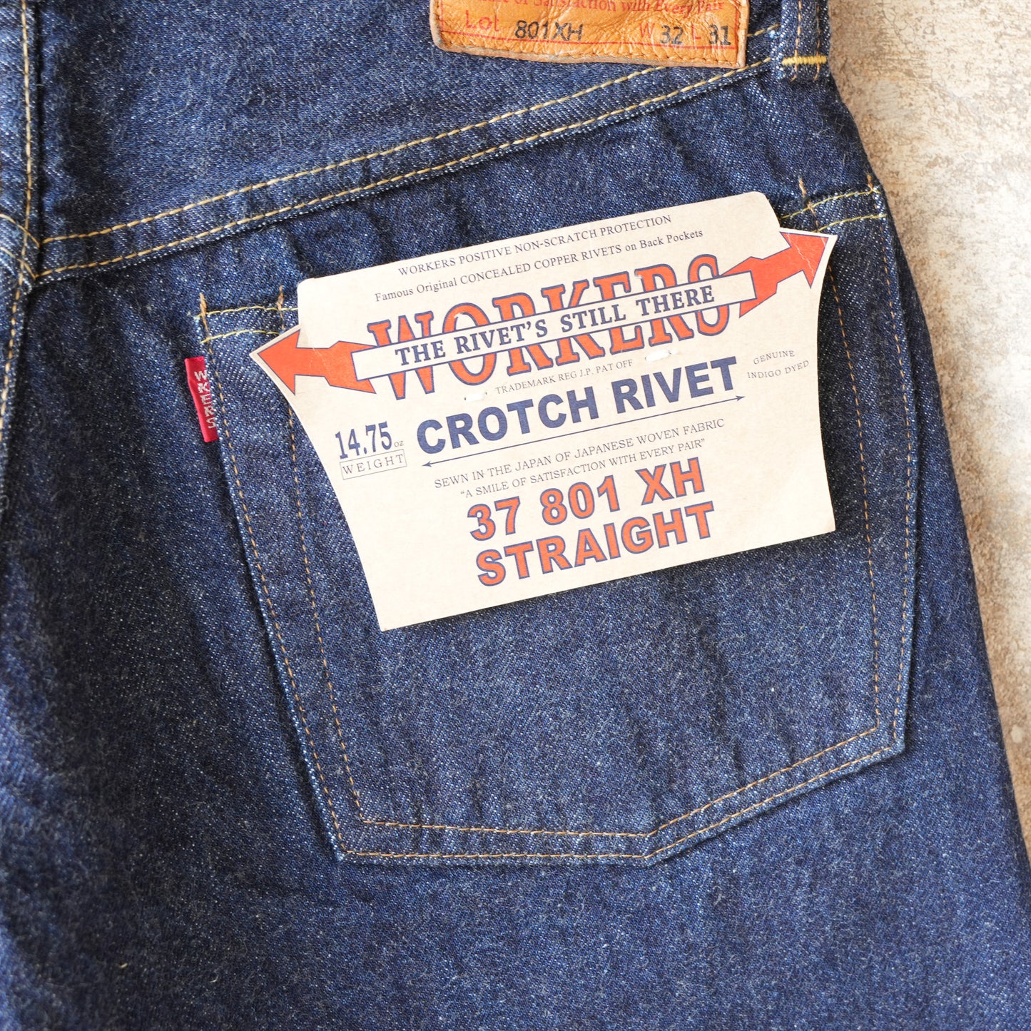 WORKERS_37 801XH_Crotch Rivet_White Selvedge