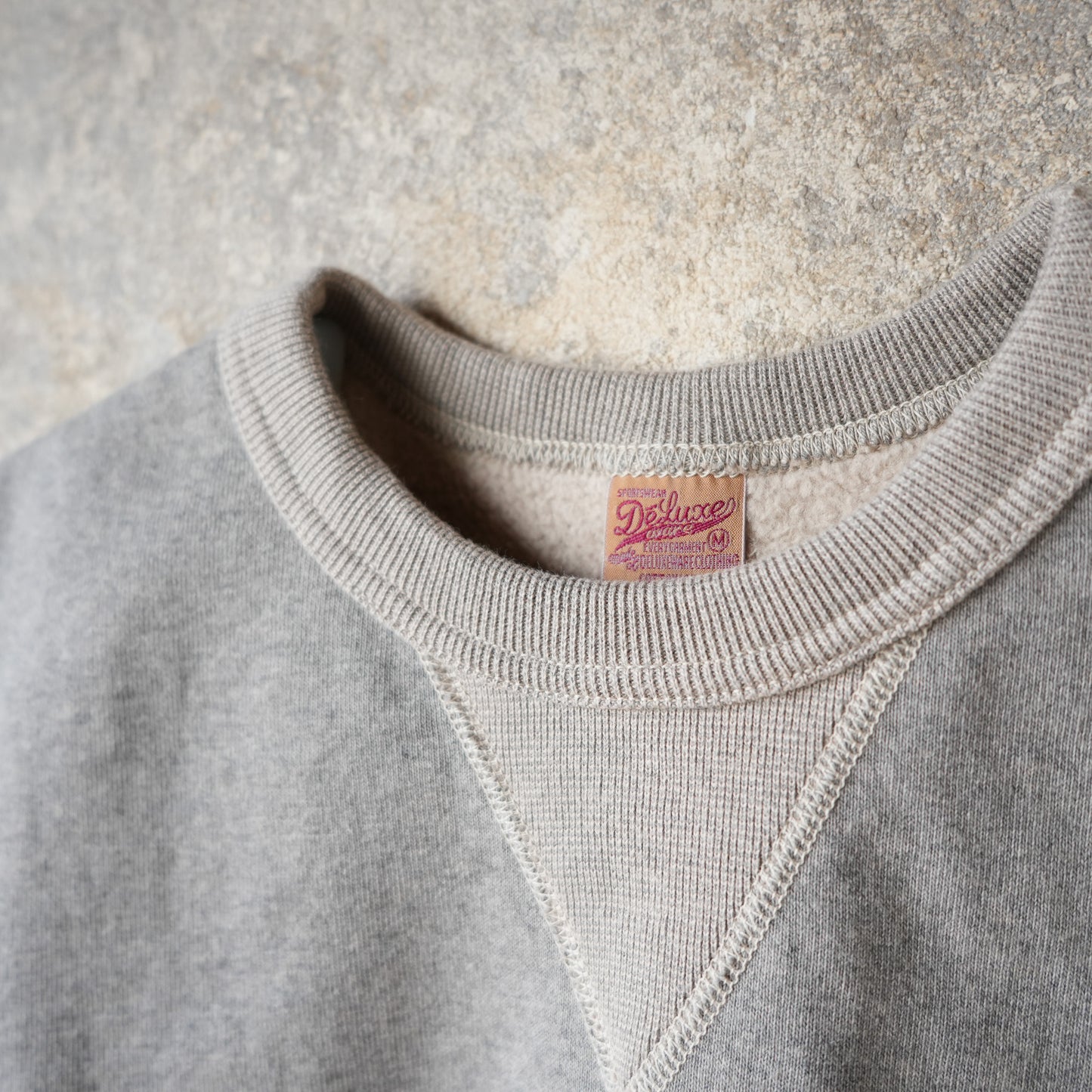 DELUXEWARE_S101-00_FLAT.SEAM PLAIN_杢GRAY BEIGE