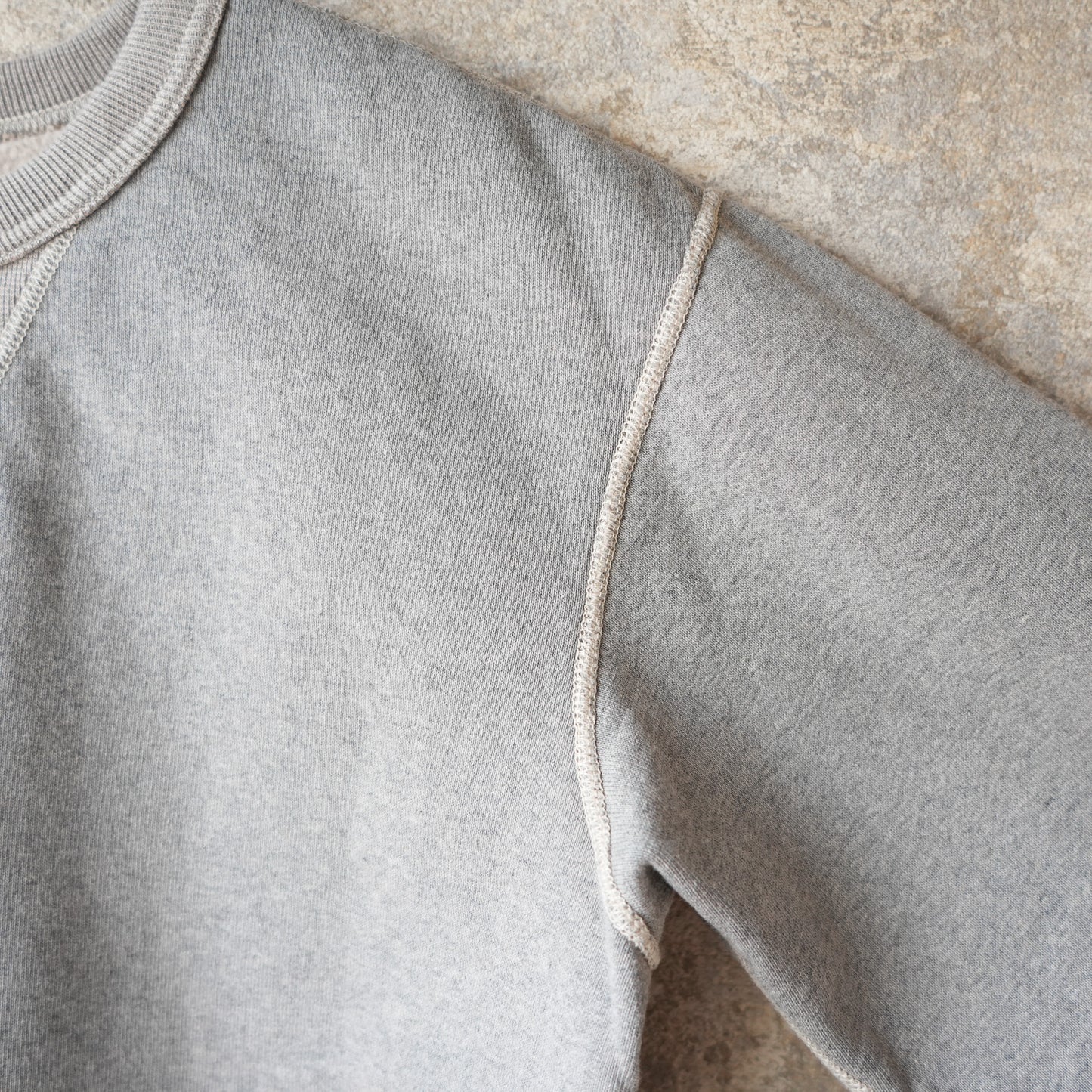 DELUXEWARE_S101-00_FLAT.SEAM PLAIN_杢GRAY BEIGE