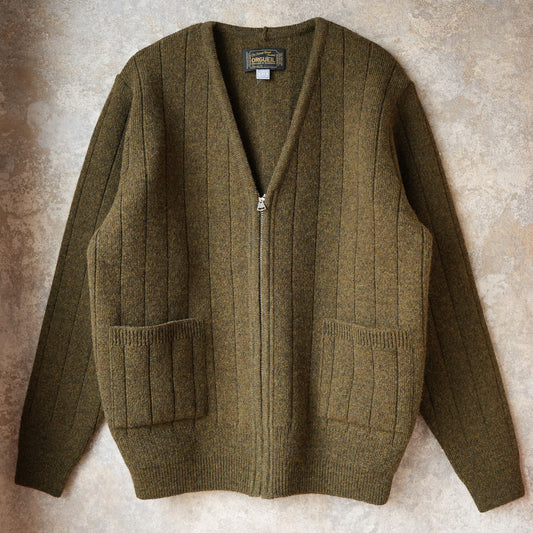 ORGUEIL_OR-9107_Ribbed Knit Cardigan_Brown