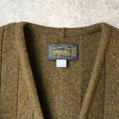 ORGUEIL_OR-9107_Ribbed Knit Cardigan_Brown