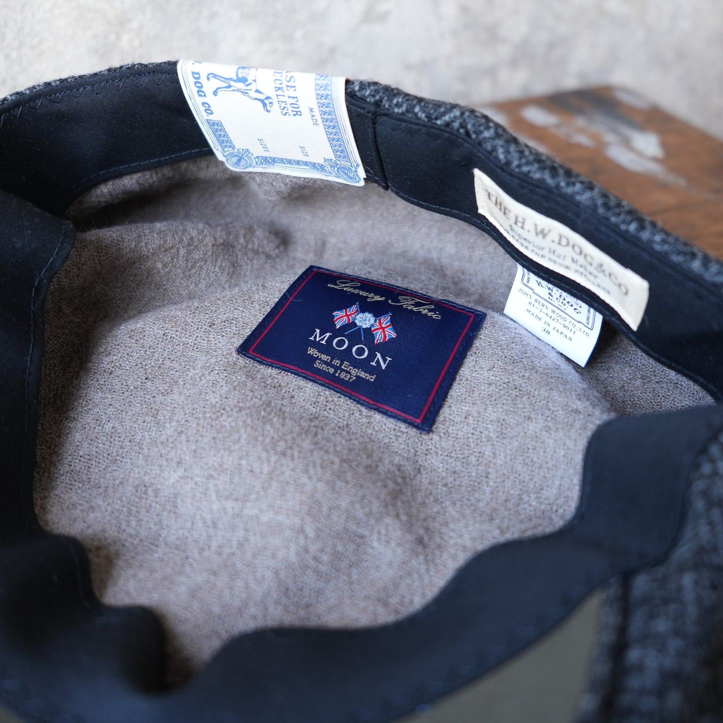 THE H.W.DOG&CO_D-01088_PEAKY CAP - Gray