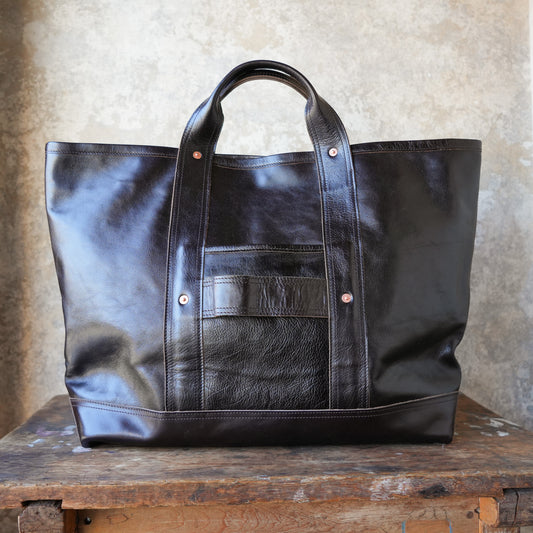 INCEPTION_IPHSB-19_HORSE HIDE COAL BAG (LARGE) _Brown 