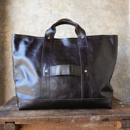 INCEPTION_IPHSB-19_HORSE HIDE COAL BAG (LARGE) _Brown