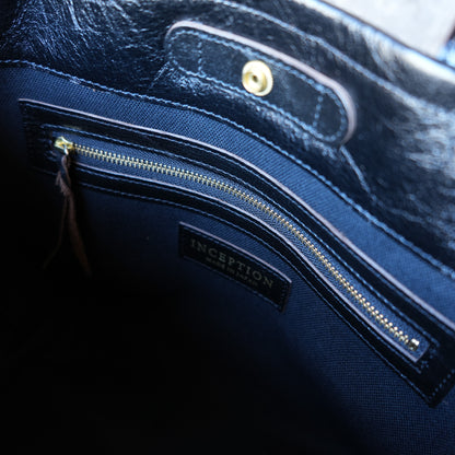 INCEPTION_IPHSB-17_HORSE HIDE COAL BAG (SMALL) _Black 