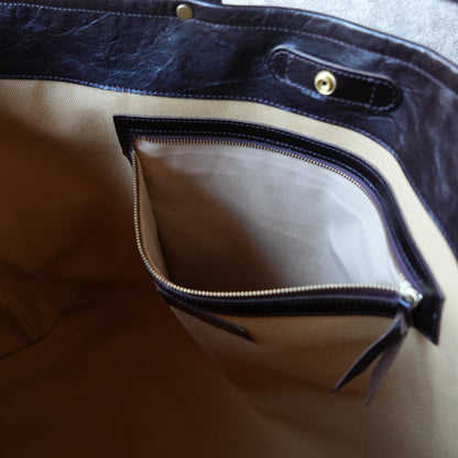 INCEPTION_IPHSB-19_HORSE HIDE COAL BAG (LARGE) _Brown