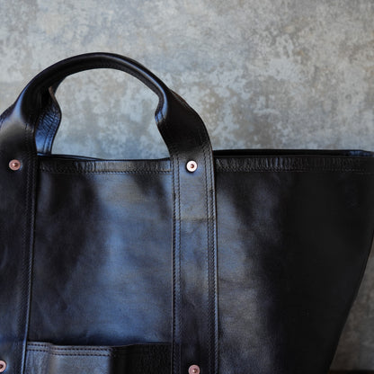 INCEPTION_IPHSB-19_HORSE HIDE COAL BAG (LARGE) _Brown