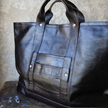 INCEPTION_IPHSB-19_HORSE HIDE COAL BAG (LARGE) _Brown