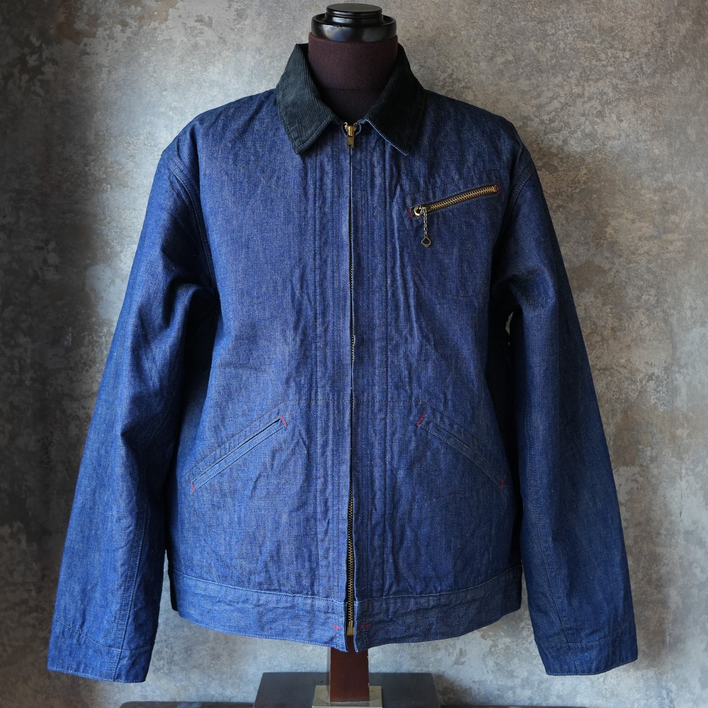 WORKERS_Blanket Lined Engineer Jacket_10 oz Black Back Denim