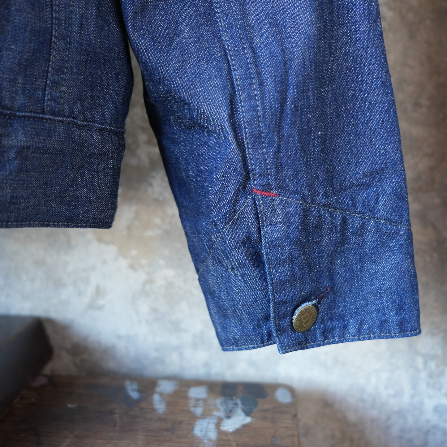 WORKERS_Blanket Lined Engineer Jacket_10 oz Black Back Denim