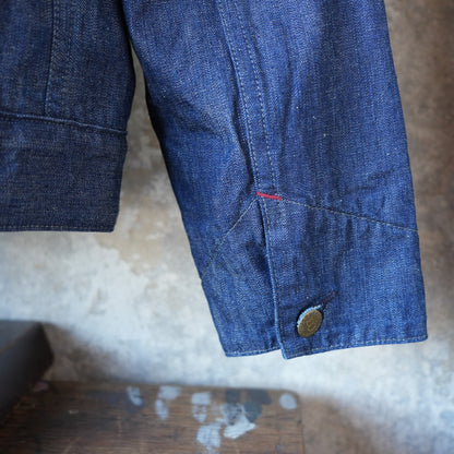 WORKERS_Blanket Lined Engineer Jacket_10 oz Black Back Denim