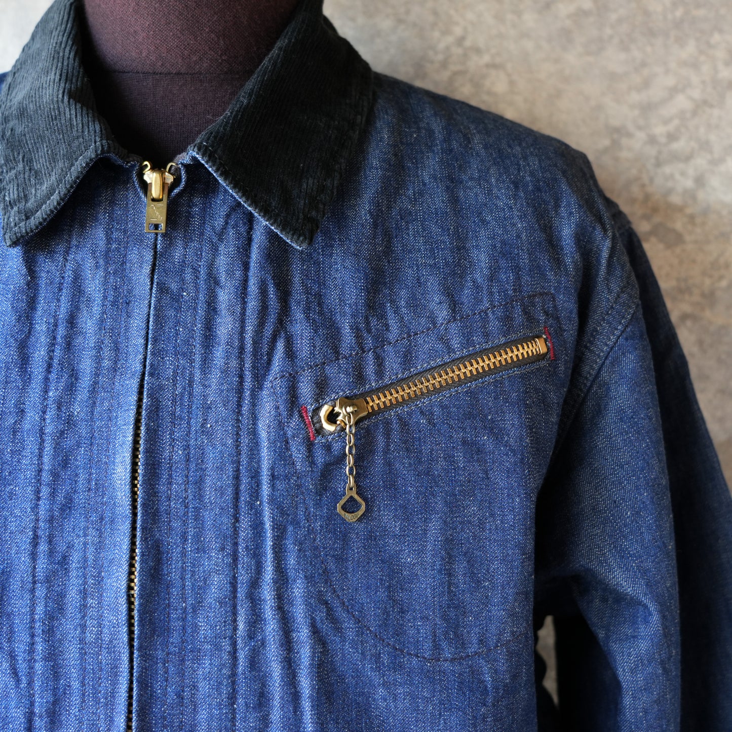 WORKERS_Blanket Lined Engineer Jacket_10 oz Black Back Denim