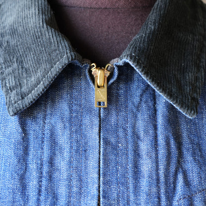 WORKERS_Blanket Lined Engineer Jacket_10 oz Black Back Denim