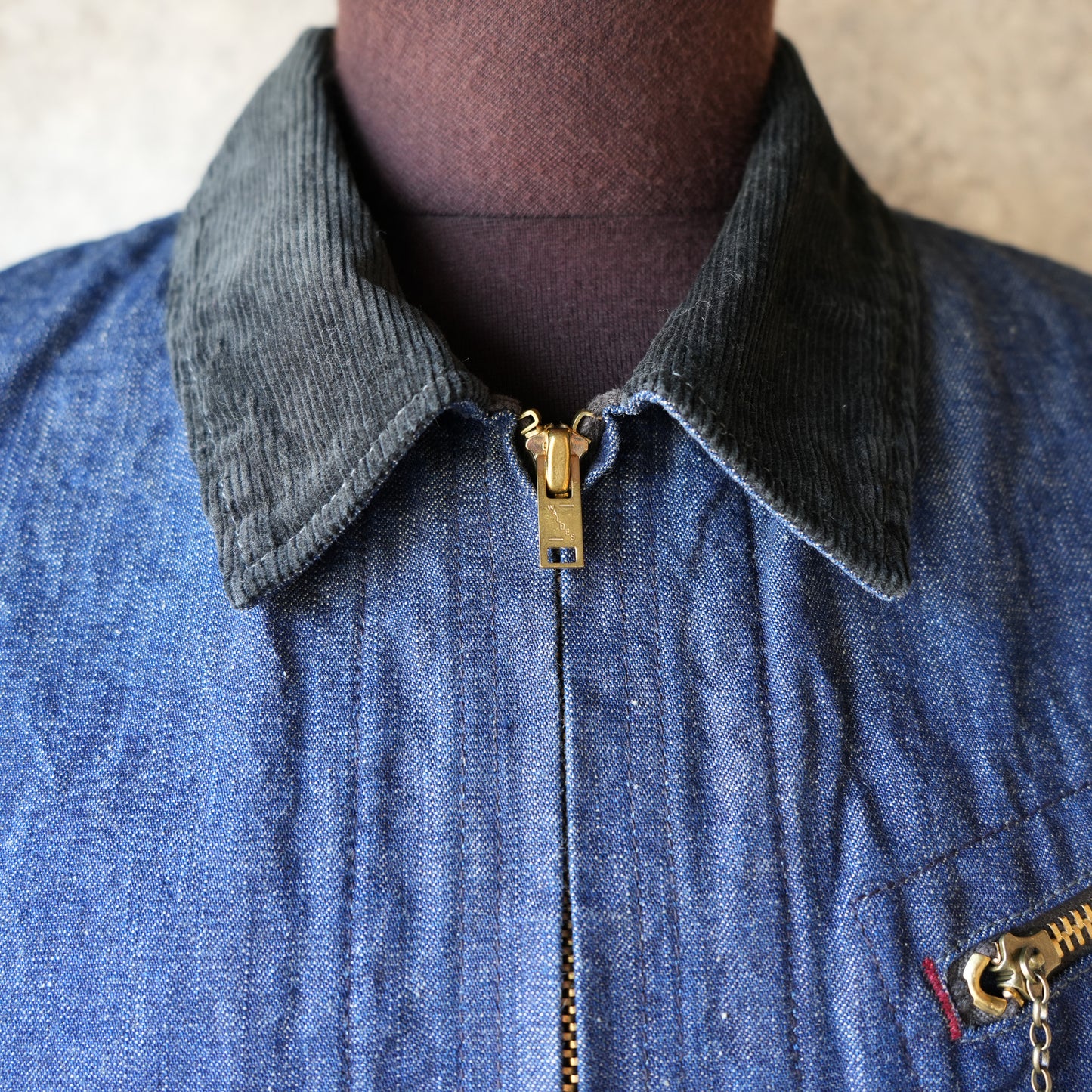 WORKERS_Blanket Lined Engineer Jacket_10 oz Black Back Denim