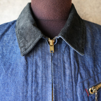 WORKERS_Blanket Lined Engineer Jacket_10 oz Black Back Denim