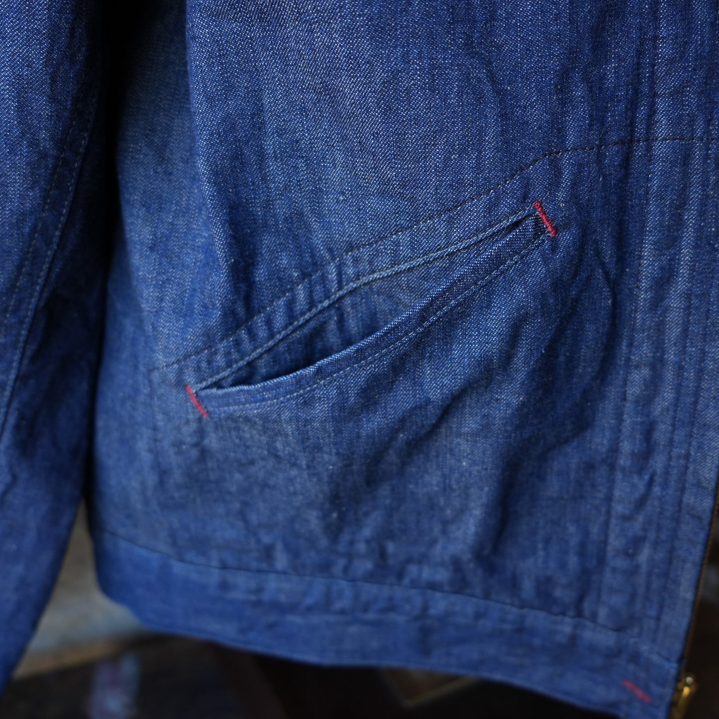 WORKERS_Blanket Lined Engineer Jacket_10 oz Black Back Denim