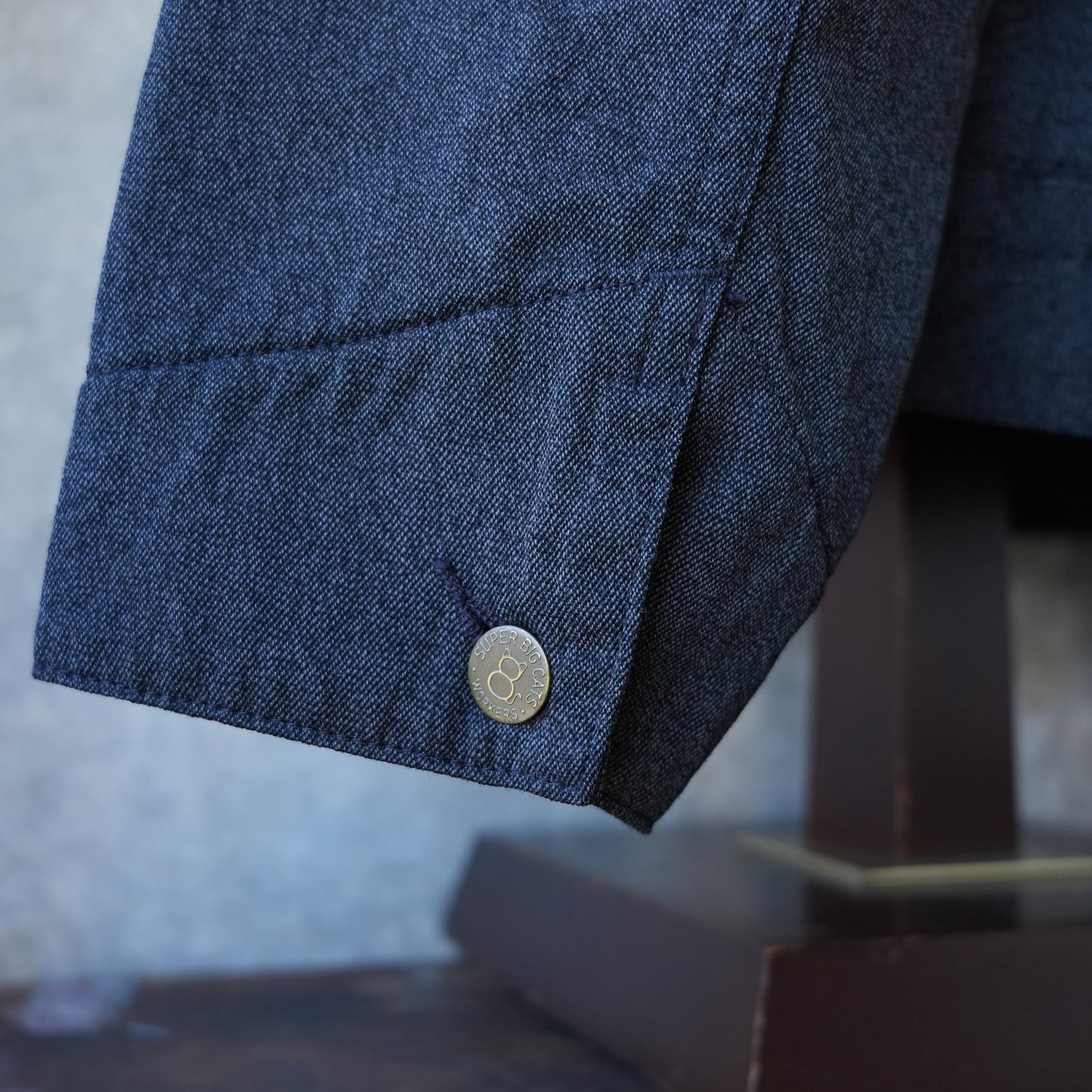 WORKERS_Blanket Lined Engineer Jacket, Wool Cotton Covert Cloth 