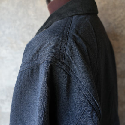 WORKERS_Blanket Lined Engineer Jacket, Wool Cotton Covert Cloth 