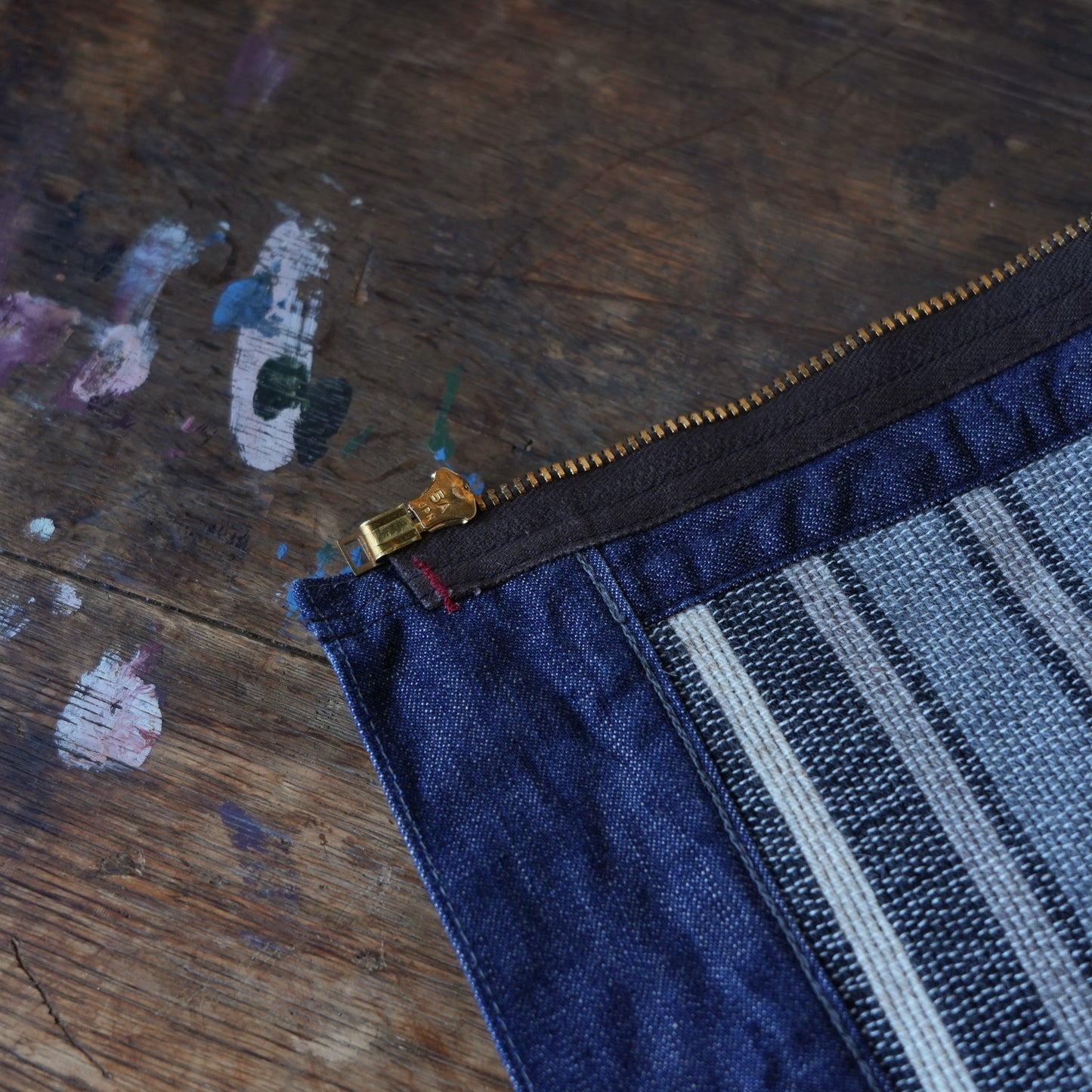 WORKERS_Blanket Lined Engineer Jacket_10 oz Black Back Denim