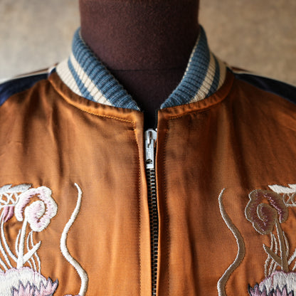 DELUXEWARE_DSJ-001_50s SOUVENIA JACKET_BLK/ORG