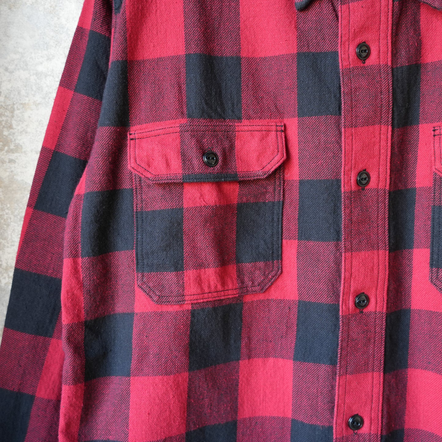 WORKERS_Outdoor Deluxe Shirt_OpenFront_Baffalo Check_Red
