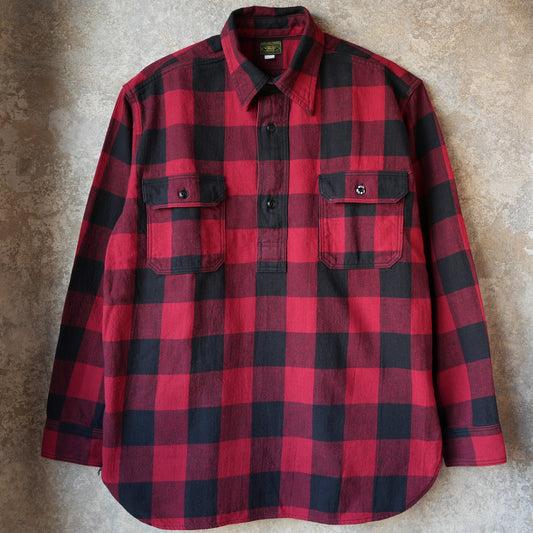 WORKERS_Outdoor Deluxe Shirt_Pullover_Baffalo Check_Red