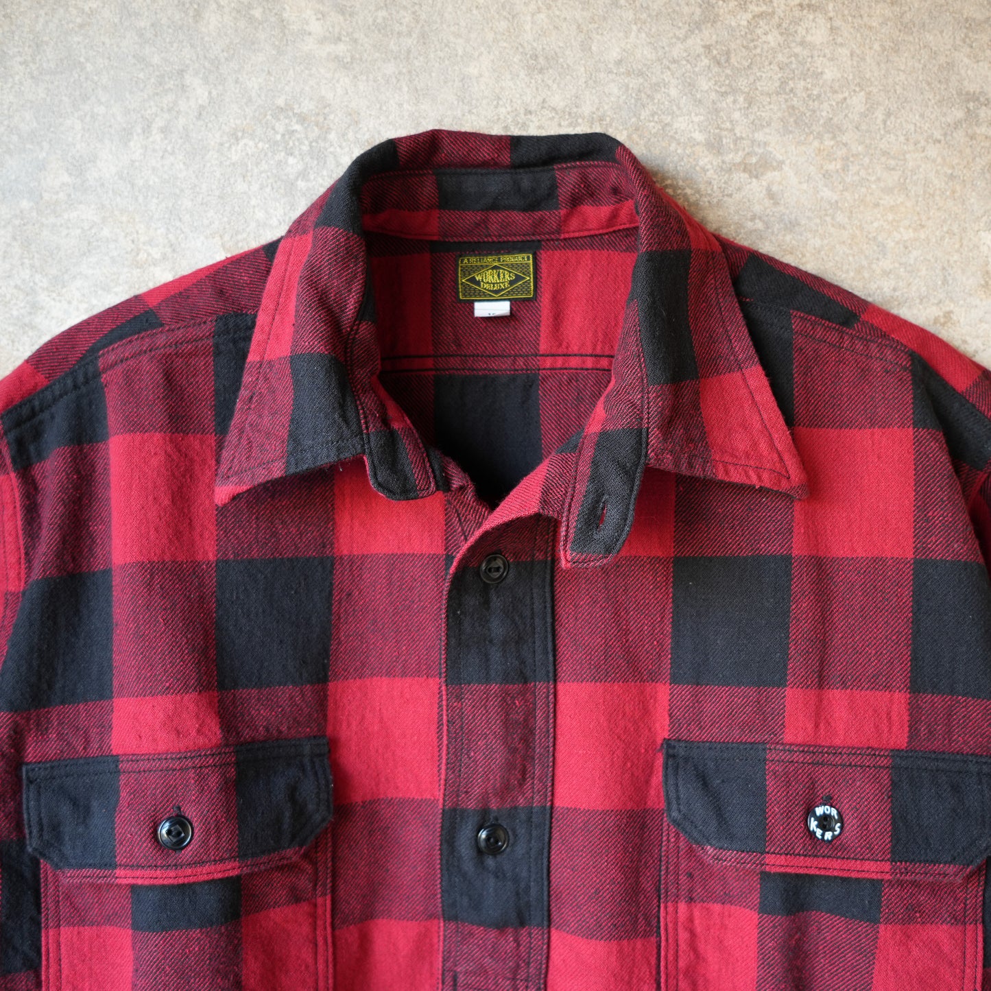 WORKERS_Outdoor Deluxe Shirt_Pullover_Baffalo Check_Red