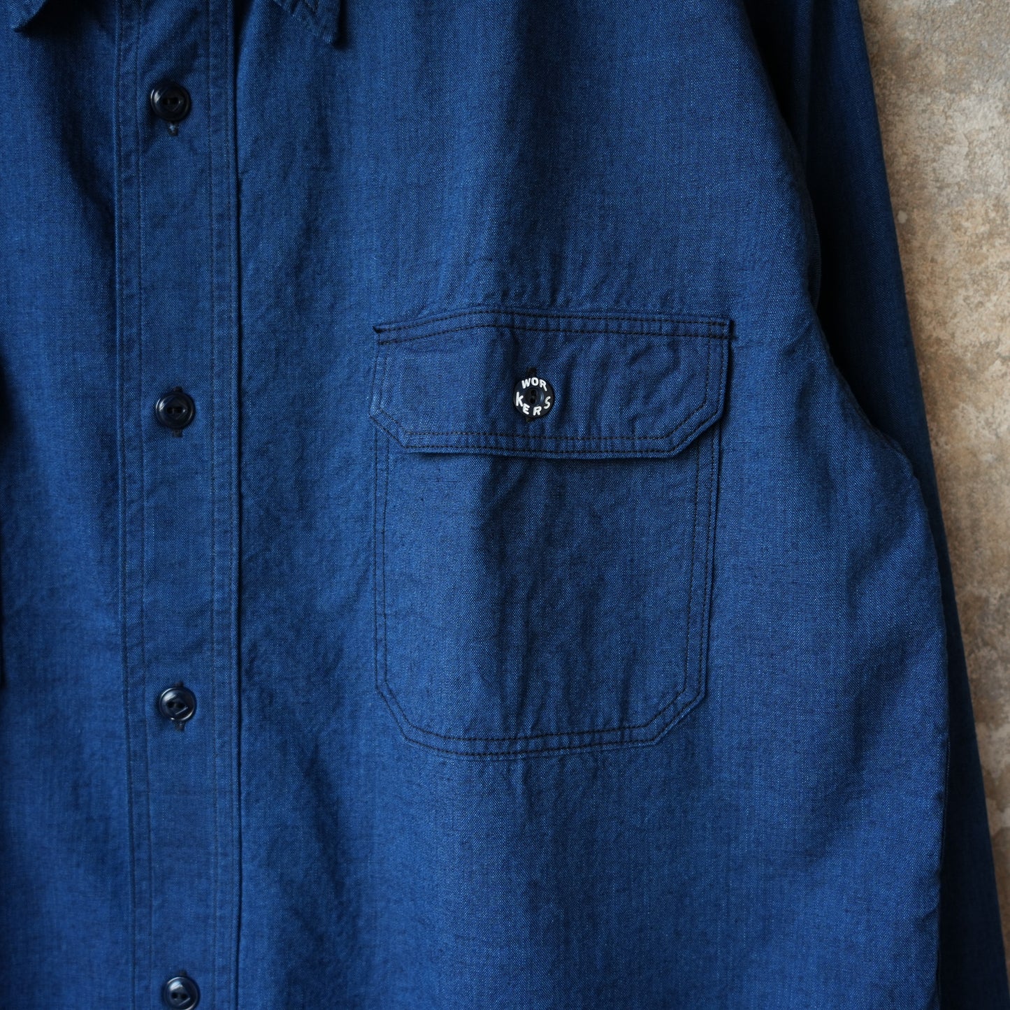 WORKERS_Outdoor Deluxe Shirt_Indigo Beta Chambray