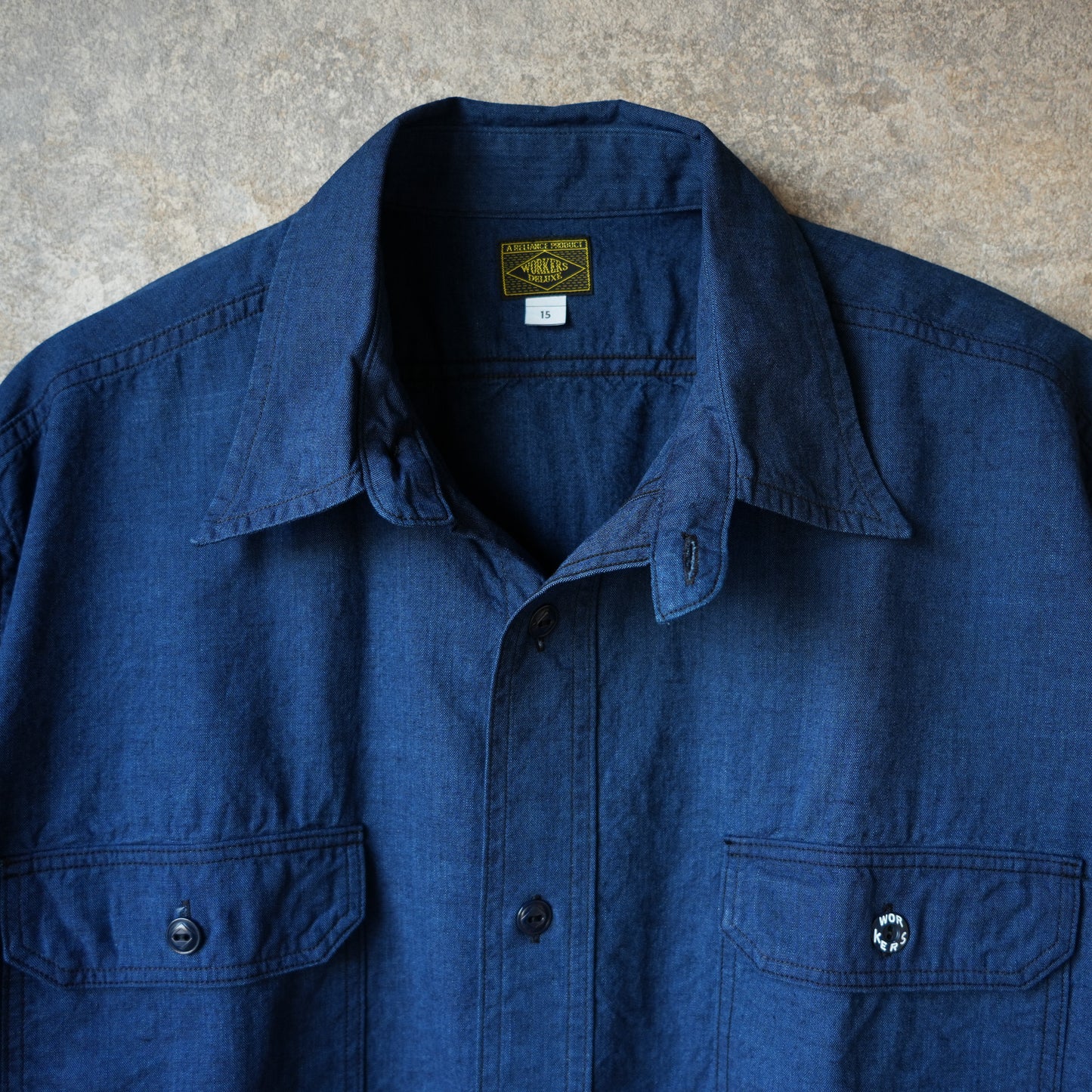 WORKERS_Outdoor Deluxe Shirt_Indigo Beta Chambray