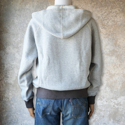 LOOP＆WEFT_LCS 1009_SUPER FLUFFY KNIT RAGLAN AFTER HOODIE_2-TONE OLD MELANGE GRAY